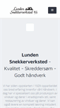 Mobile Screenshot of lunden-snekkerverksted.no