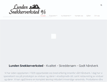 Tablet Screenshot of lunden-snekkerverksted.no